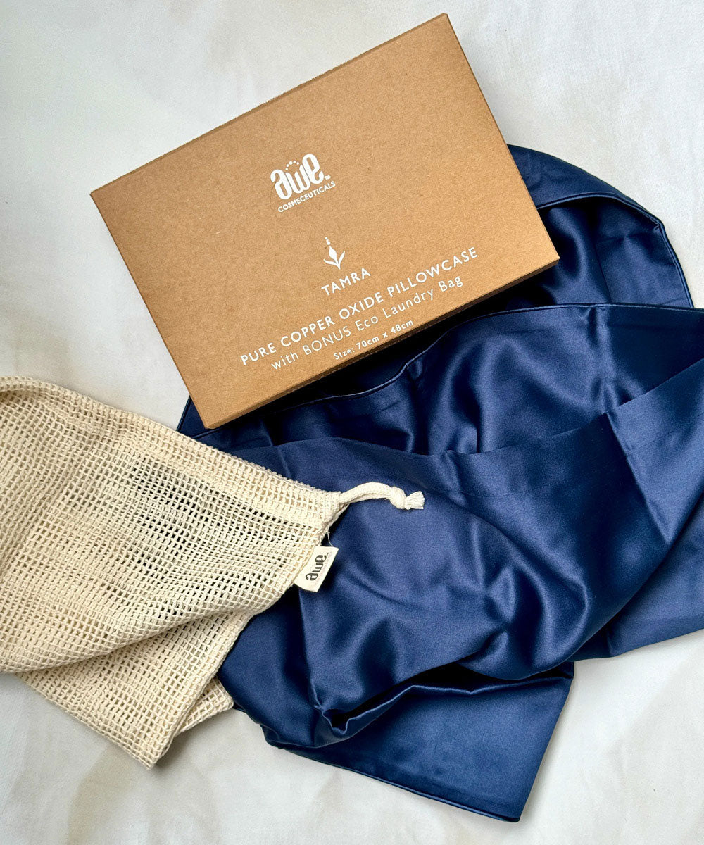 Tamra Copper Oxide Pillowcase with laundry bag