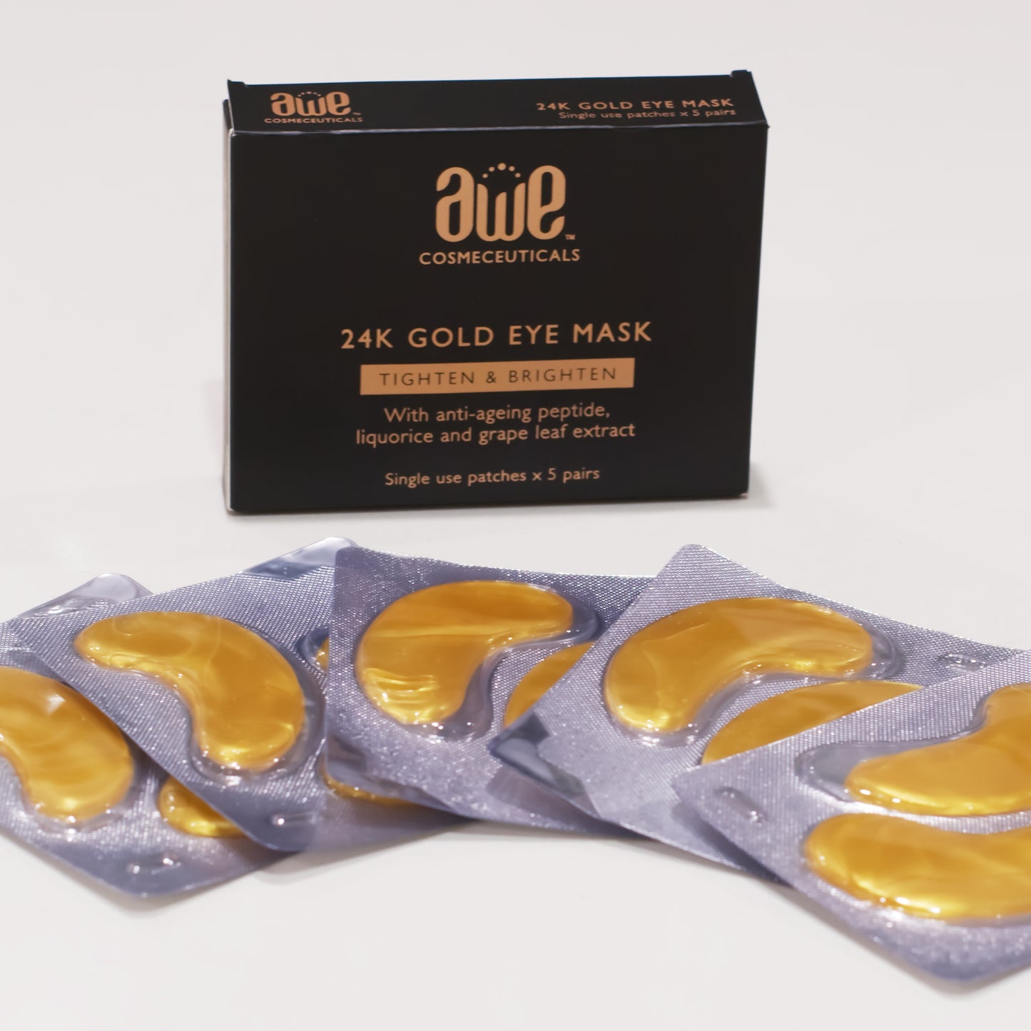 24K gold eye mask